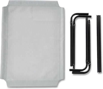 Amazon Basics Cooling Elevated Dog Bed with Metal Frame 43 x 26 x 7.5 Inch,