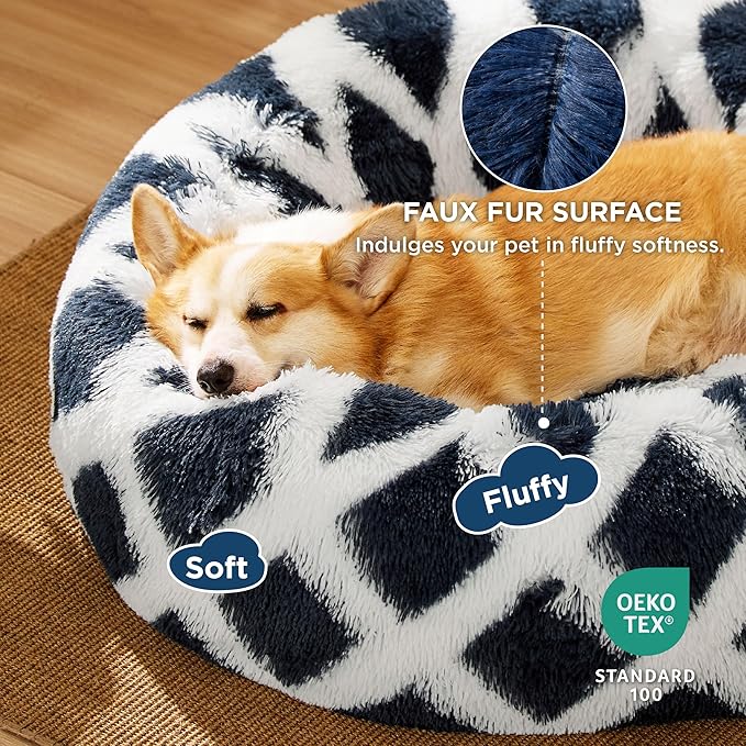 Bedsure Calming Dog Bed for Medium Dogs 30 inches 45 lbs