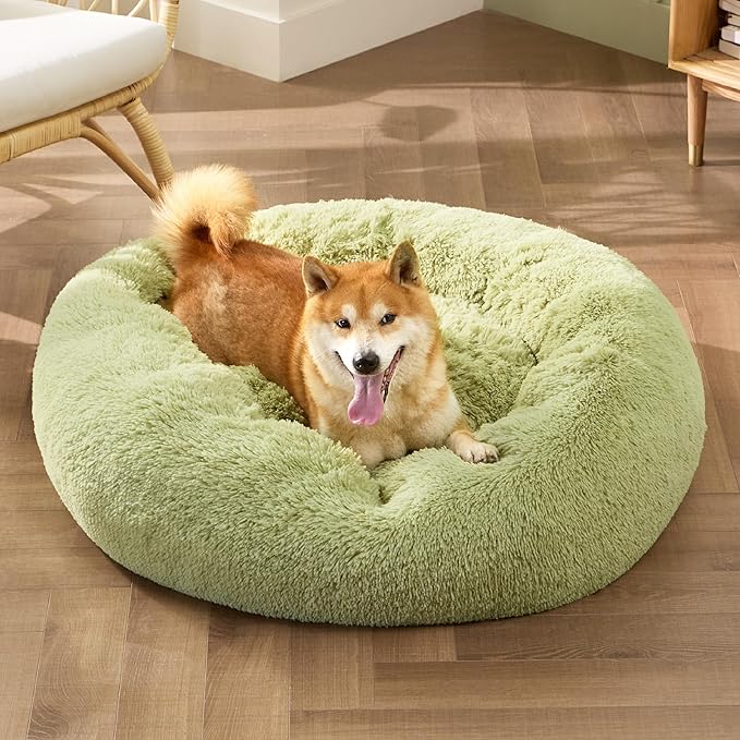 Bedsure Calming Dog Bed for Medium Dogs 45 lbs 30 inches