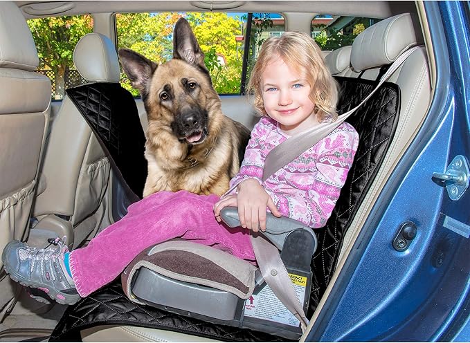 Furhaven Universal Water-Resistant Quilted Hammock-Style Backseat or Cargo Area Protector