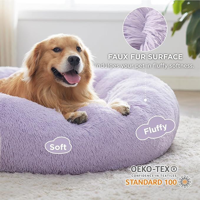 Bedsure Calming Dog Bed for Extra Large Dogs 45 inches 125 lbs