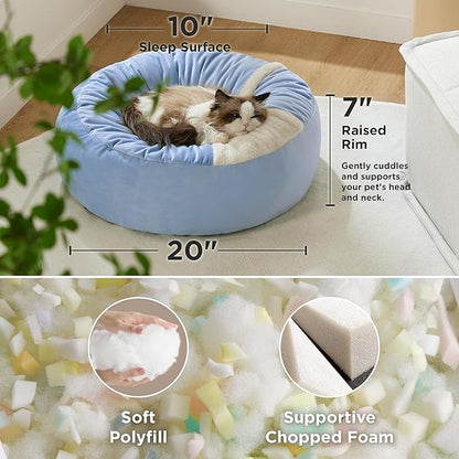 Lesure Cat Bed with Cover Cave 20"