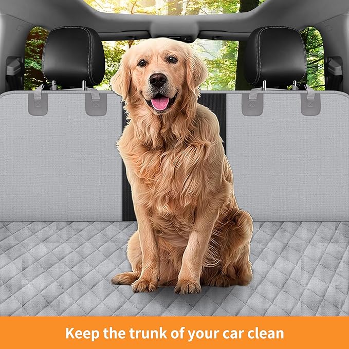 GXT Dog Back Seat Cover Protector for Cars SUV and Trucks with Mesh Window