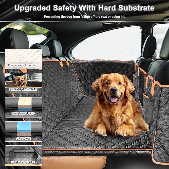 Dog Car Seat Cover for Back Seat