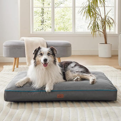 Bedsure Waterproof Dog Beds for Extra Large Dogs 4 inch 100lbs XL-Crate