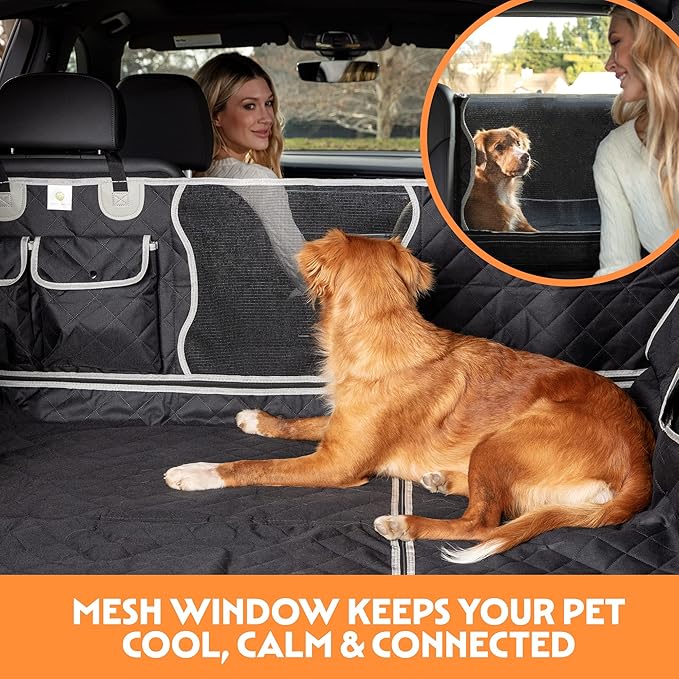 Dog Seat Cover 60/40 Split 4 in 1 Front