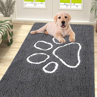 smiry Dog Door Mat for Muddy Paws (59x35 Inches,