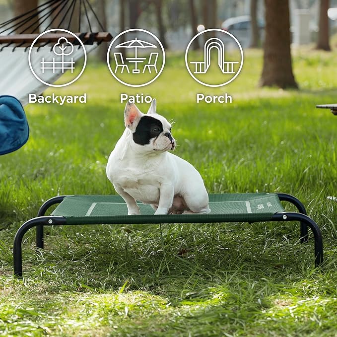 Bedsure Medium Elevated Cooling Outdoor Dog Bed 43 inches