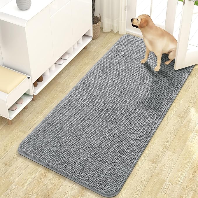 OLANLY Dog Door Mat for Muddy Paws 47x24