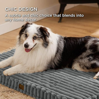 Bedsure Orthopedic Dog Bed for Large Dogs (44x32, Warm