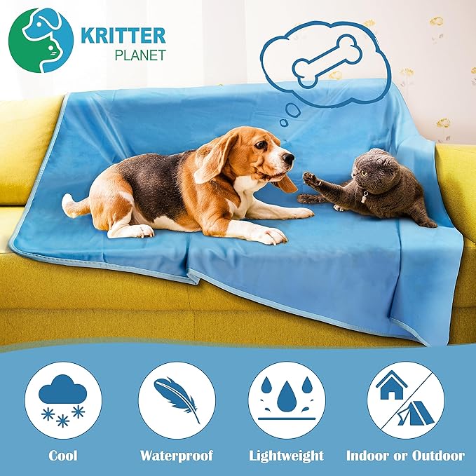 Kritter Planet Waterproof Cooling Dog Mat 20 x 30 inch,