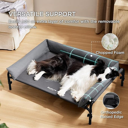 Bedsure XL Elevated Raised Outdoor Dog Bed 42 inches