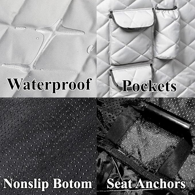 XXL Dog Seat Cover 63Wx94L Grey