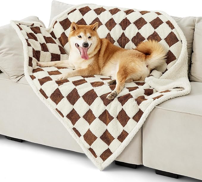 Lesure Waterproof Dog Blanket for Large Dogs 3D Textured