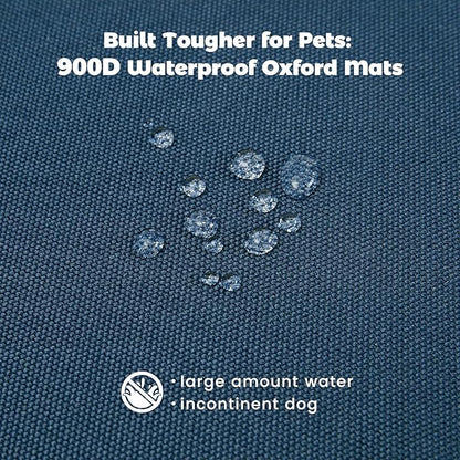Miguel Oxford 900D Outdoor Waterproof Dog Bed for Metal Dog Crates Water-Resistant All Weather Pet Mat Durable Easy Wipe Clean Travel Indoor Outdoor Puppy Cat Crate Bed 42inch