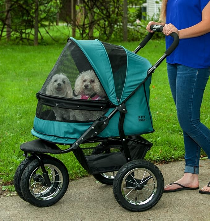 Pet Gear NO-Zip Double Pet Stroller 1 Model 3 Colors