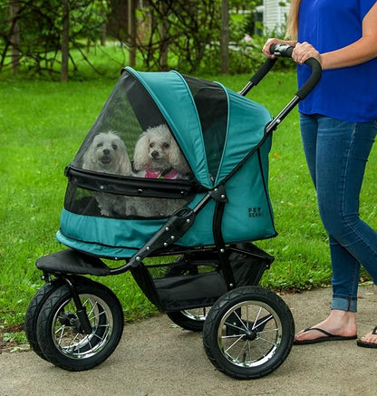 Pet Gear NO-Zip Double Pet Stroller 1 Model 3 Colors