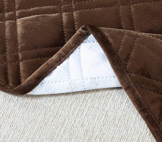 Brilliant Sunshine Premium Chocolate Silky Velvet Pet Sofa Bed