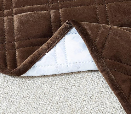 Brilliant Sunshine Premium Chocolate Silky Velvet Pet Sofa Bed