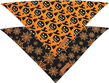 Realeaf Halloween Dog Bandanas 2 Pack