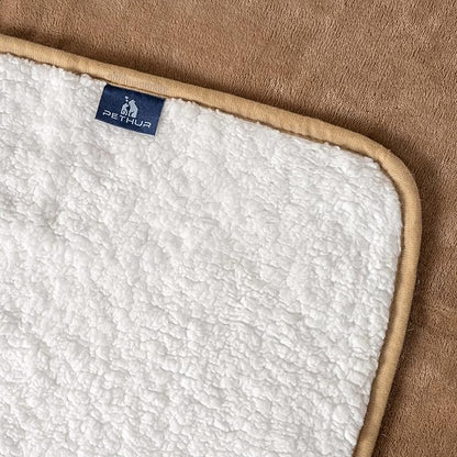 PETHUR Waterproof Dog Blanket for Bed 60"x80", Coffee