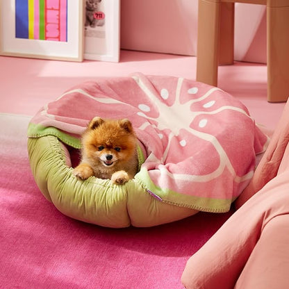 Lesure Puppy Blankets for Small Dogs 350GSM Flannel 30"x30", Pink