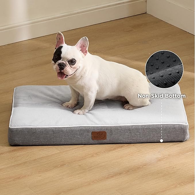 Bedsure Memory Foam Dog Bed for Medium Dogs