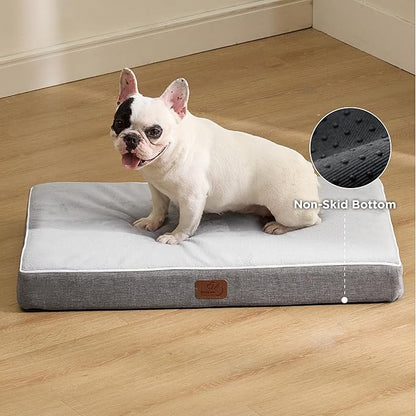 Bedsure Memory Foam Dog Bed for Medium Dogs