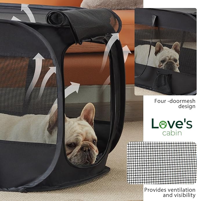 Love's cabin 36in Portable Upgrade Large Dog Bed