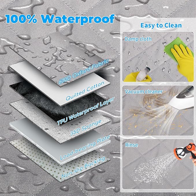 URPOWER XL Dog Back Seat Extender for Crew Cab Truck F150 / 1500/ Tundra