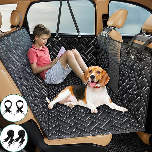 Hard Bottom Dog Car Seat Cover for Back Seat