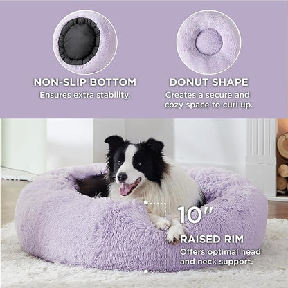 Bedsure Calming Dog Bed for Large Dogs 36 inches 100 lbs