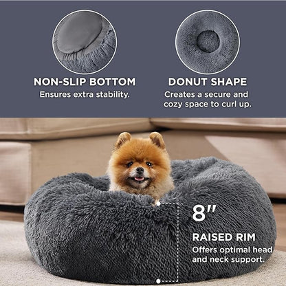 Bedsure Calming Dog Bed for Small Dogs 23 inches 25 lbs