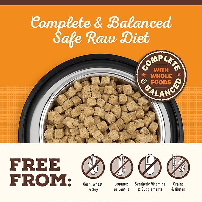Primal Freeze Dried Dog Food Pronto, Beef; Scoop & Serve, Complete & Balanced Meal; Also Use as Topper or Treat; Premium, Healthy, Grain Free High Protein Raw Dog Food (16 oz, 2-pack)