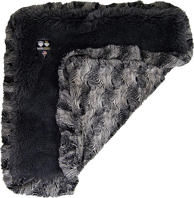 Bessie and Barnie Arctic Seal/Wolfhound Grey Luxury Shag Ultra Plush Faux Fur Pet