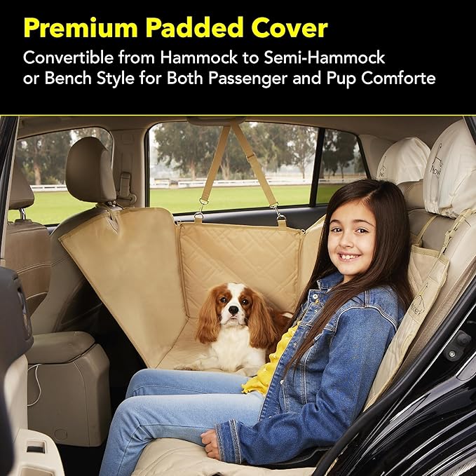 Meadowlark XL Premium Dog Car Seat Cover for Back Seat