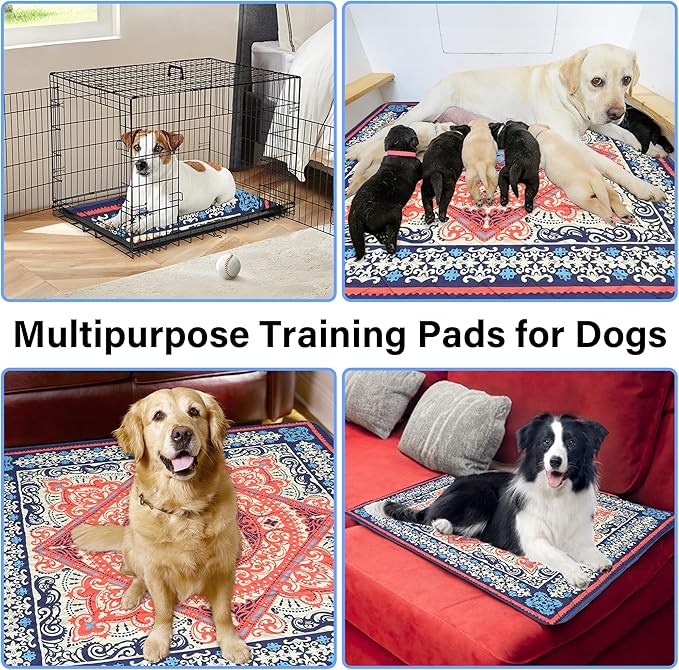 Washable Pee Pads for Dogs- 2 Packs Super 100% Waterproof 48''x48''