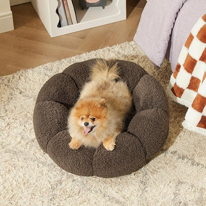 Lesure Calming Small Dog Bed 25 lbs, 23"