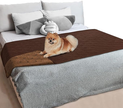 PetAmi Waterproof Couch Cover for Dogs 52x82 Brown