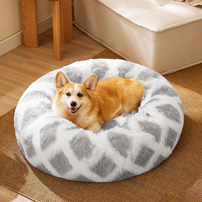 Bedsure Calming Dog Bed for Medium Dogs 30 inches 45 lbs