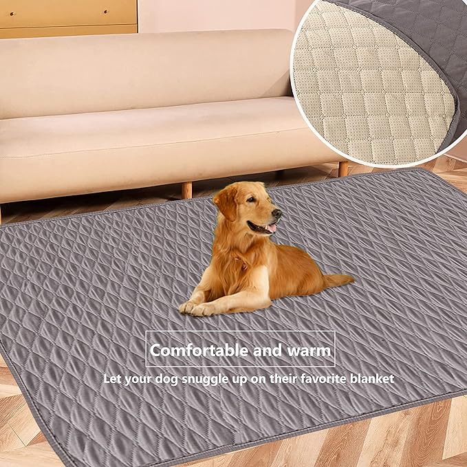 Waterproof Dog Bed Cover Anti-Slip Pet Blanket Sofa Couch Car, Furniture Protector for Kids Children Dog Cat,Machine Washable Pet Dog Bed Cover Cat Blanket (40x50 Inch, Gray)