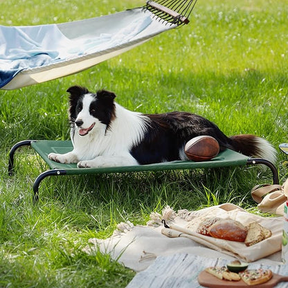 Bedsure Large Elevated Cooling Outdoor Dog Bed 49 inches