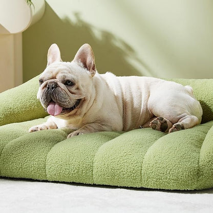 Lesure Orthopedic Dog Bed Sofa for Medium Dogs Foam(28" x 23" x 10", Green)