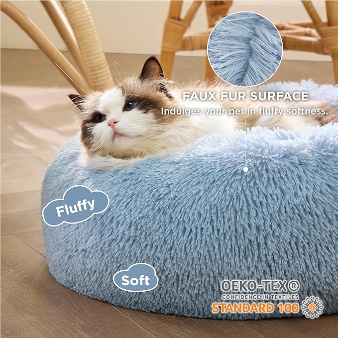 Bedsure Calming Cat Bed for Indoor Cats 15 lbs 20 inches