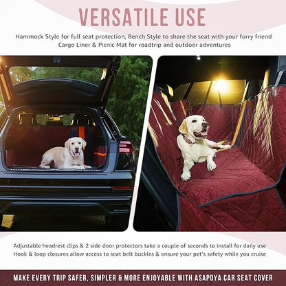 Dog Seat Cover for Cars Trucks SUVs