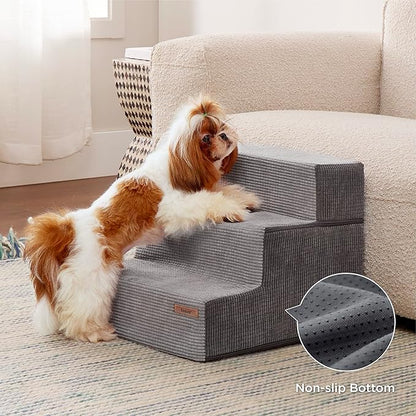 Lesure Dog Stairs for Small Dogs 3 Steps