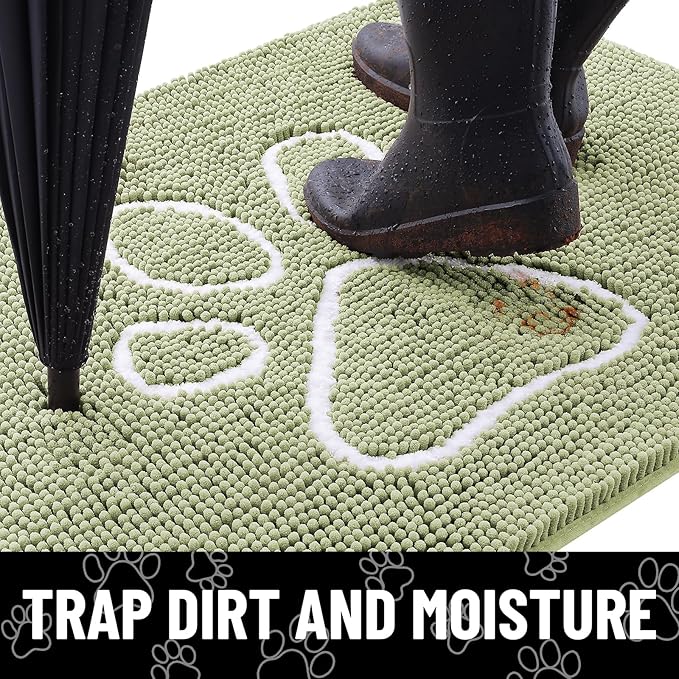 smiry Dog Door Mat for Muddy Paws (30x20 Inches,