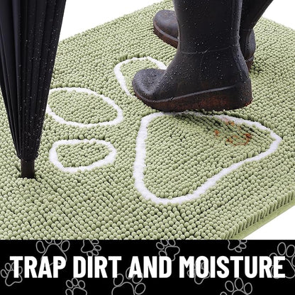 smiry Dog Door Mat for Muddy Paws (30x20 Inches,