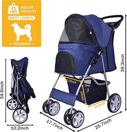 Elevon Pet Stroller 4 Wheels