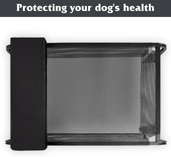 Leekalos Elevated Cooling Cots Bed Pillows for Large Dogs